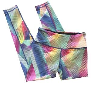 Victoria's Secret VSX Sport Knockout Tight Leggings Multi Color Geometric Small